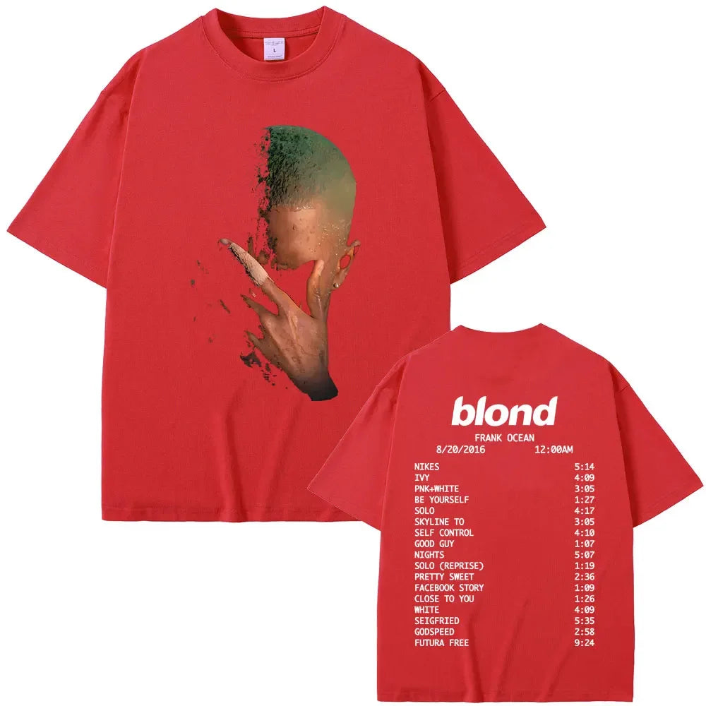 Cheap T-shirt Jerseys Rapper Frank Fashion Vintage Graphic T-shirts Men Women Ocean Hip Hop Trend T Shirts Blond  T-shirt Man Tshirt