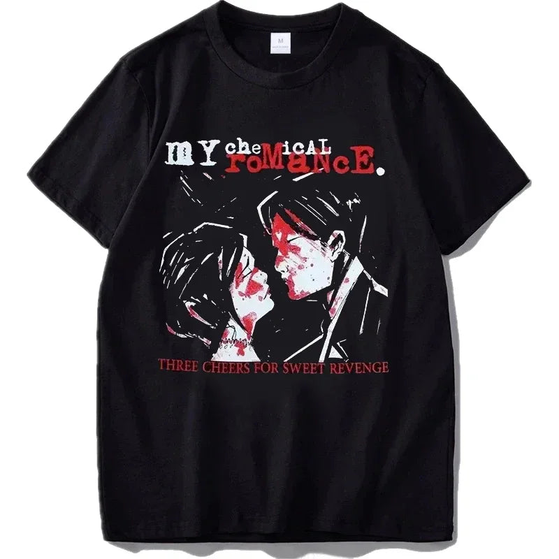 Cheap T-shirt Jerseys My Chemical Romance T Shirt Women Fashion Cotton T-shirts Cool Hip Hop Men Tshirt Casiual Summer Vintage Anime Unisex Top Tee