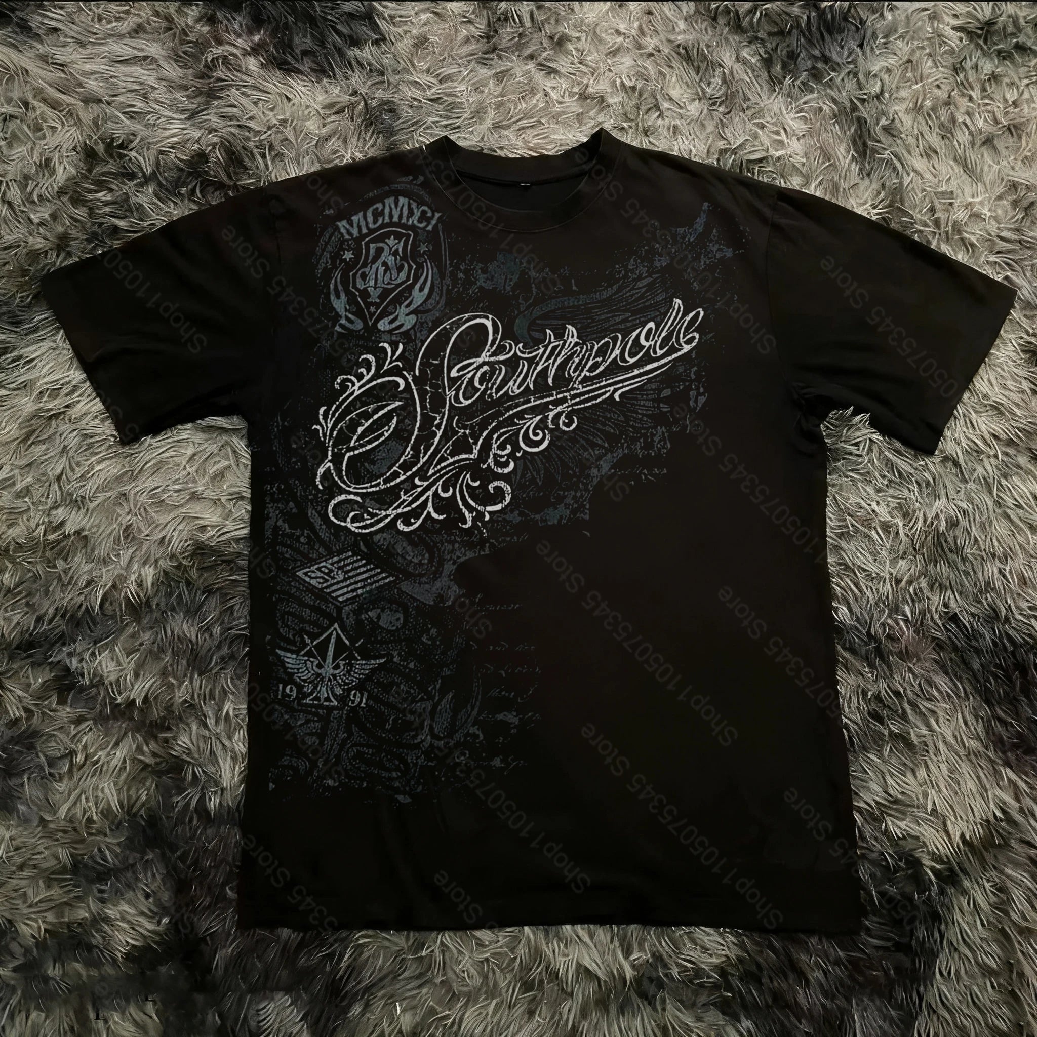 Cheap T-shirt Jerseys Summer Classic Y2K Gothic Style T-shirt Print Oversized T Shirt High Street Shirts Round Neck Cotton Tops Mens Women T Shirt Tee