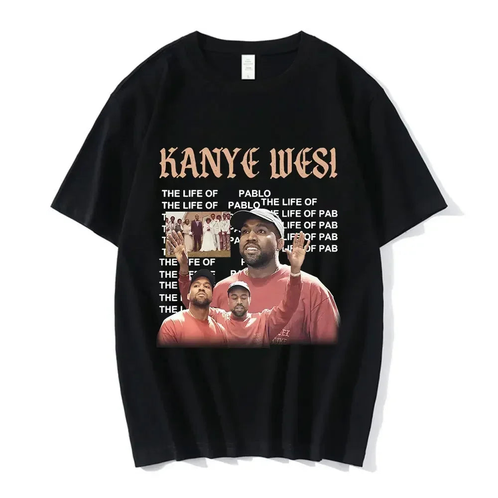 Cheap T-shirt Jerseys Funny Kanye West Meme T-Shirt Men's Vintage Hip Hop Rap Style Tshirt Men Women Short Sleeve T Shirt Streetwear