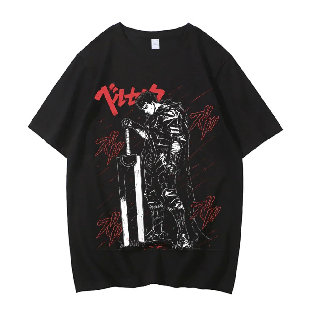 Cheap T-shirt Jerseys Anime Berserk T-shirt Summer Women's Short Sleeve T-shirt Printed Top 2025 Trendy T-shirt Fan Clothing Graphic T Shirts Y2K Top