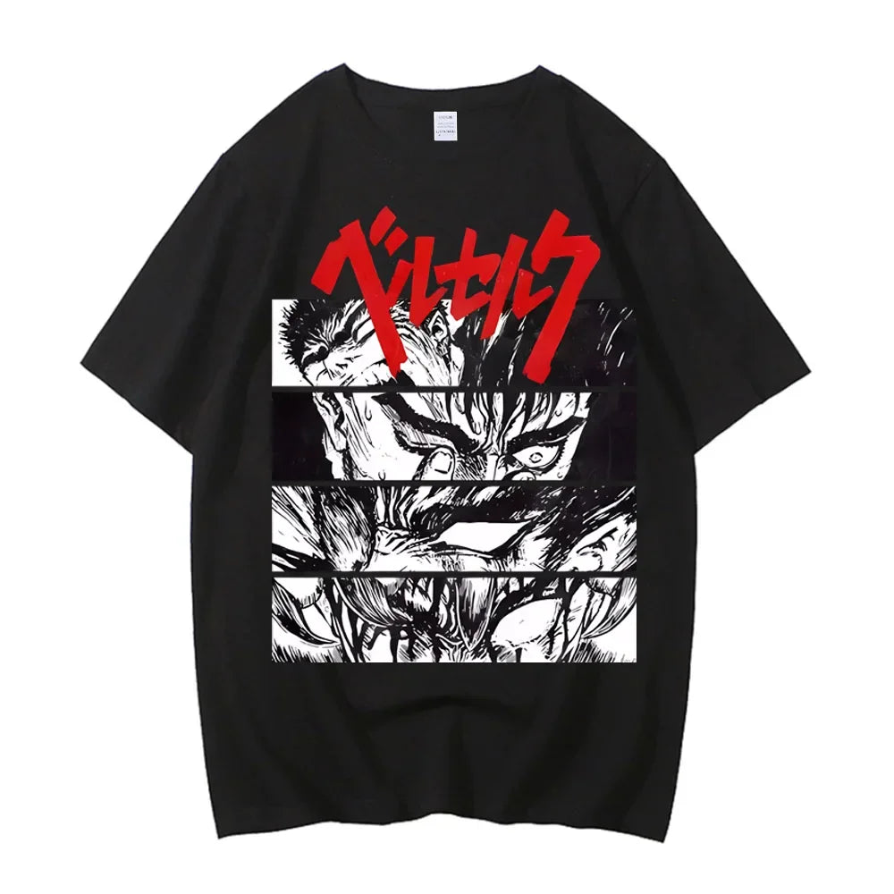 Cheap T-shirt Jerseys Anime Berserk T-shirt Summer Women's Short Sleeve T-shirt Printed Top 2025 Trendy T-shirt Fan Clothing Graphic T Shirts Y2K Top