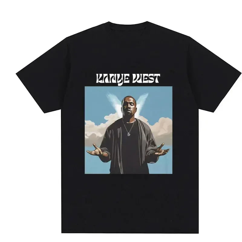 Cheap T-shirt Jerseys Funny Kanye West Meme T-Shirt Men's Vintage Hip Hop Rap Style Tshirt Men Women Short Sleeve T Shirt Streetwear