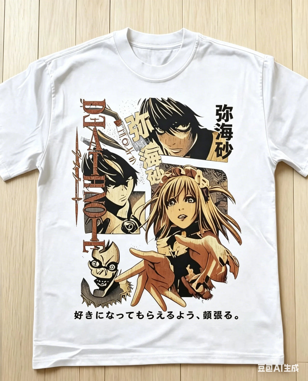 Cheap T-shirt Jerseys Classic Vintage Anime T-shirts Death Note Anime T-shirts Retro Pattern T-shirts Y2k Graphic Printed Cotton Short-sleeved Unisex
