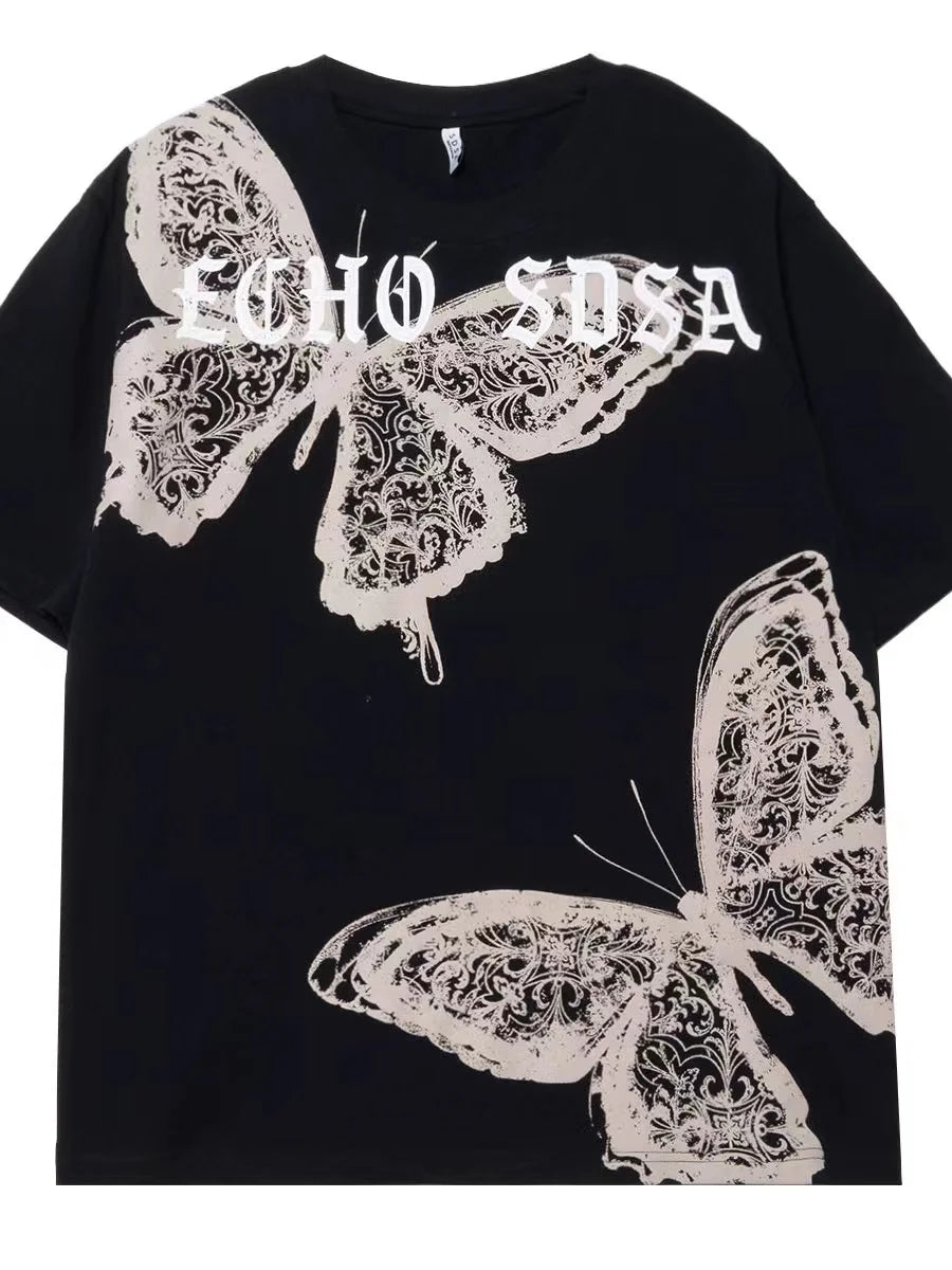 Cheap T-shirt Jerseys New Y2k T Shirt For Men Fashion Summer Hawaii Streetwear Pullover Vintage Clothes T-Shirts Short Sleeve Oversized Loose O Neck