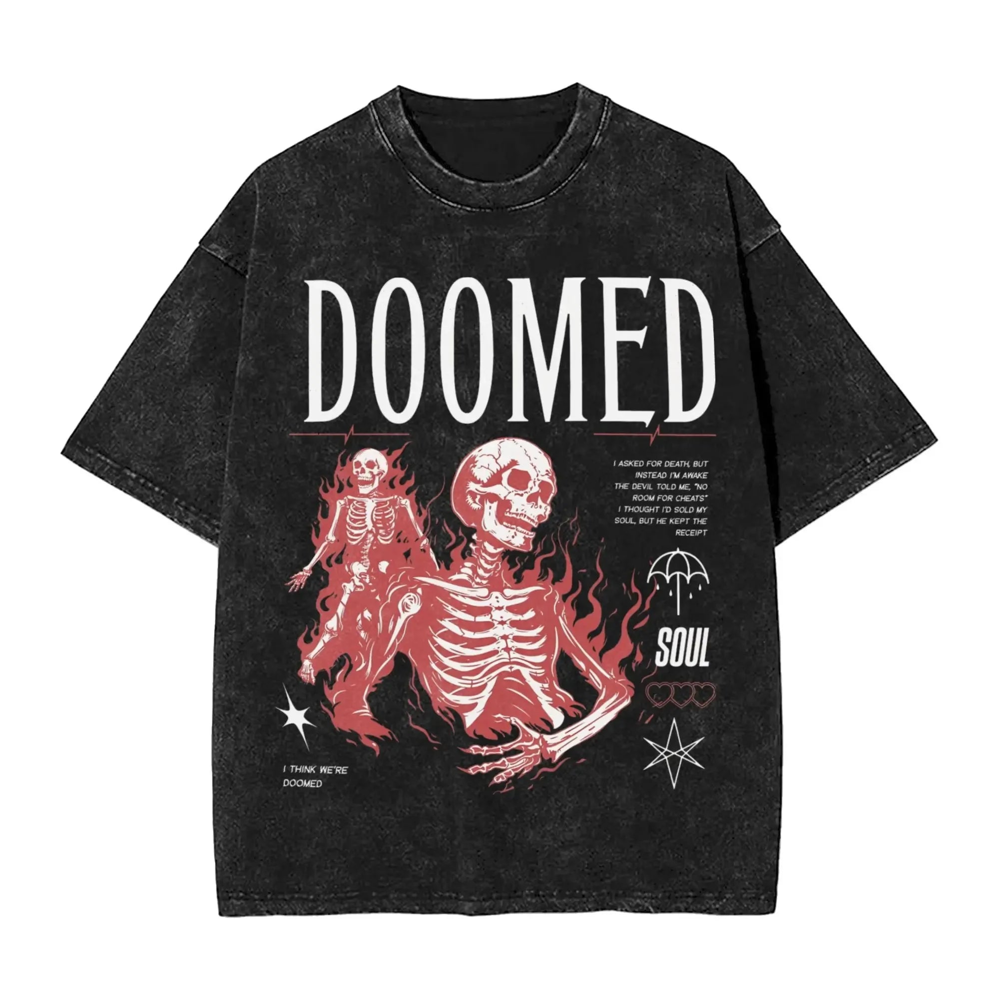 Cheap T-shirt Jerseys Short Sleeved Round Neck Y2k Tshirt Men New in Top & Tees Mens T-Shirt ROCK Band Bring Me The Horizon Tees for Fans BMTH Washed