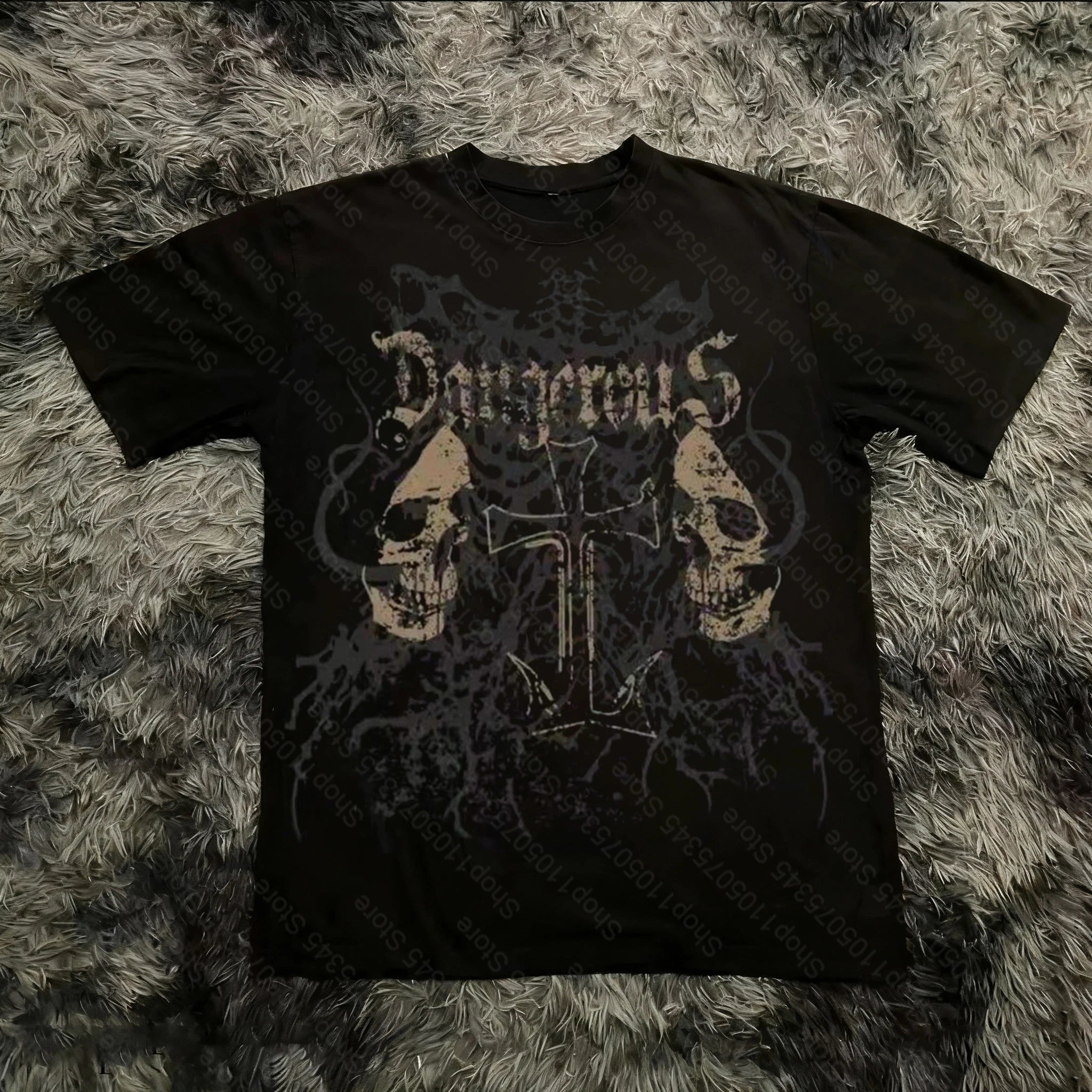 Cheap T-shirt Jerseys Summer Classic Y2K Gothic Style T-shirt Print Oversized T Shirt High Street Shirts Round Neck Cotton Tops Mens Women T Shirt Tee