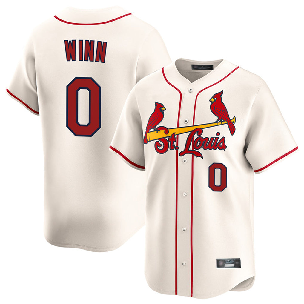 Kooe St. Louis Cardinals #0 Masyn Winn Player Cream Home Limited Stitched Jerseys