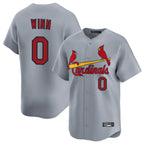 Kooe St. Louis Cardinals #0 Masyn Winn Player Gray Home Limited Stitched Jerseys
