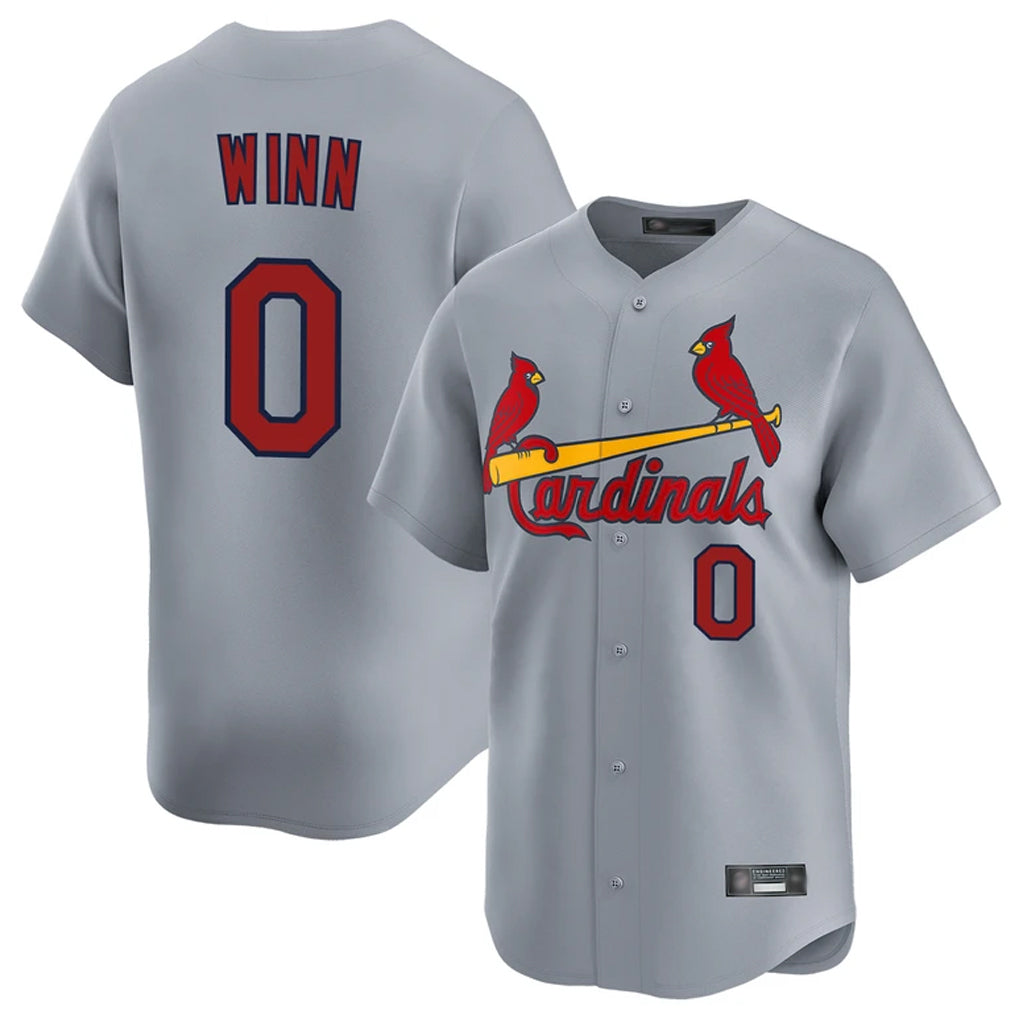 Kooe St. Louis Cardinals #0 Masyn Winn Player Gray Home Limited Stitched Jerseys