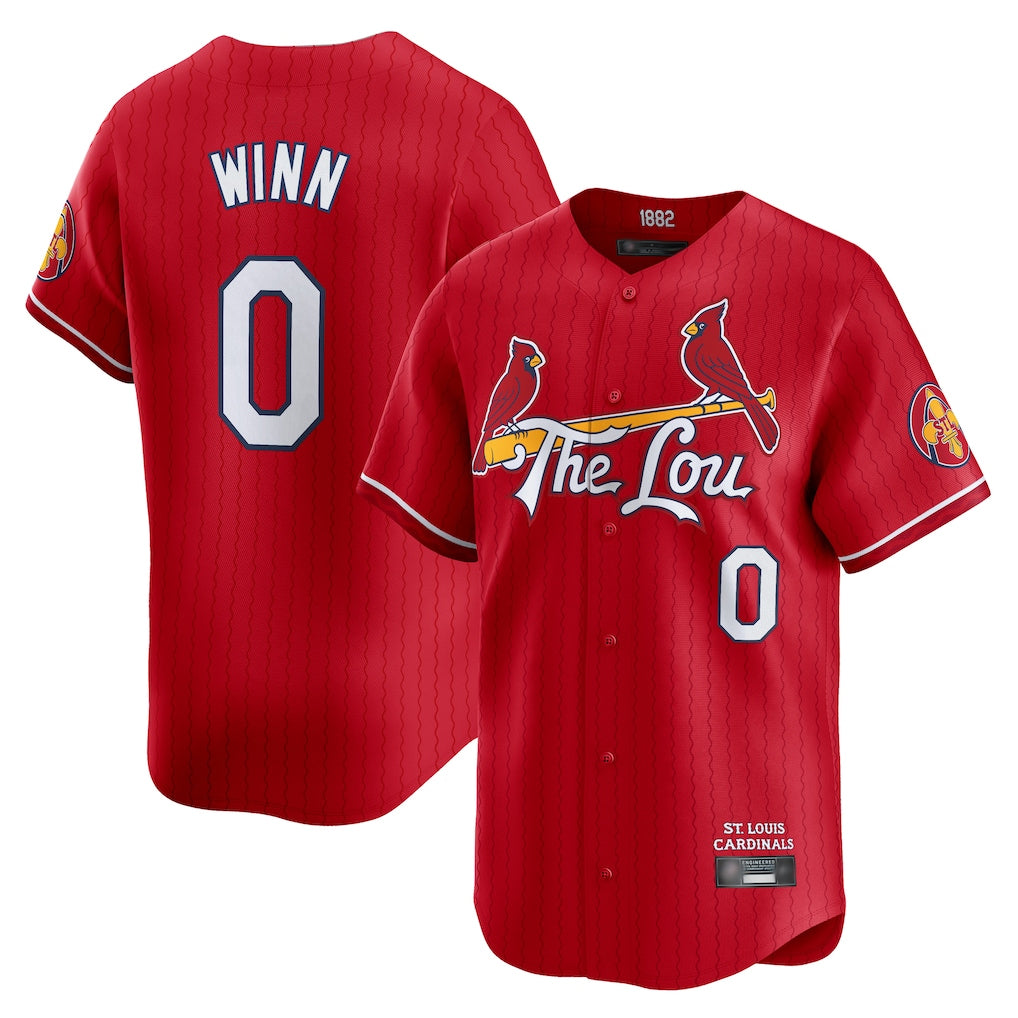 Kooe St. Louis Cardinals #0 Masyn Winn Player Red City Connect Limited Stitched Jerseys