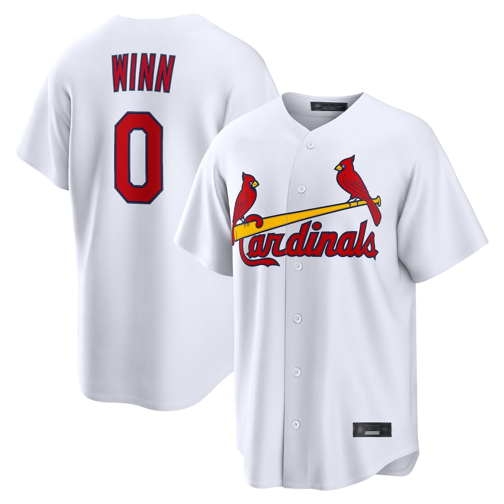 Kooe St. Louis Cardinals #0 Masyn Winn Player White Home Game Stitched Jerseys