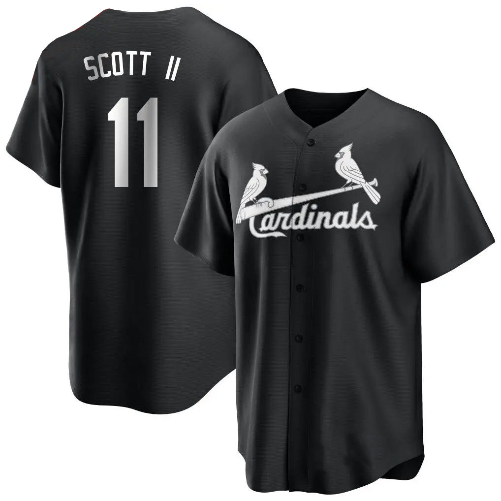 Kooe St. Louis Cardinals #11 Victor Scott II Player Black City Connect Home Limited Stitched Jerseys