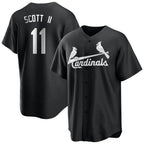 Kooe St. Louis Cardinals #11 Victor Scott II Player Black City Connect Home Limited Stitched Jerseys