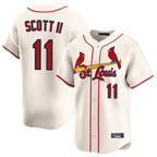 Kooe St. Louis Cardinals #11 Victor Scott II Player Cream Home Limited Stitched Jerseys
