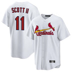 Kooe St. Louis Cardinals #11 Victor Scott II Player White Home Game Stitched Jerseys