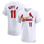 Kooe St. Louis Cardinals #11 Victor Scott II Player White Home Limited Elite Stitched Jerseys