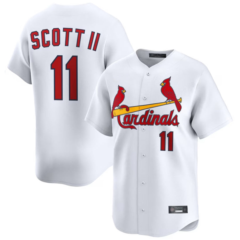 Kooe St. Louis Cardinals #11 Victor Scott II Player White Home Limited Stitched Jerseys