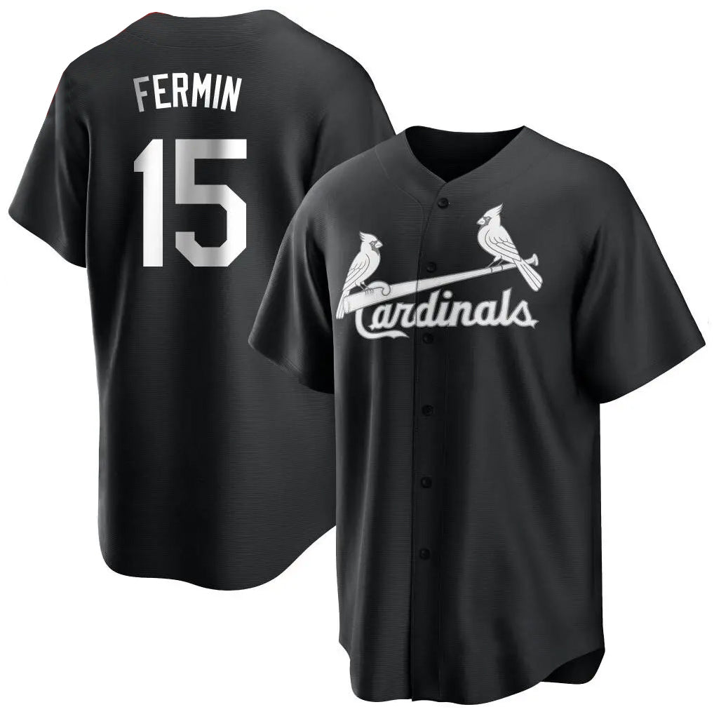 Kooe St. Louis Cardinals #15 Jose Fermin Player Black City Connect Home Limited Stitched Jerseys