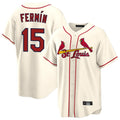 Kooe St. Louis Cardinals #15 Jose Fermin Player Cream Home Game Stitched Jerseys