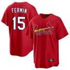 Kooe St. Louis Cardinals #15 Jose Fermin Player Red Home Game Stitched Jerseys