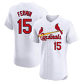 Kooe St. Louis Cardinals #15 Jose Fermin Player White Home Limited Elite Stitched Jerseys