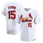Kooe St. Louis Cardinals #15 Jose Fermin Player White Home Limited Stitched Jerseys