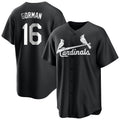 Kooe St. Louis Cardinals #16 Nolan Gorman Player Black City Connect Home Limited Stitched Jerseys