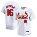 Kooe St. Louis Cardinals #16 Nolan Gorman Player White Home Limited Stitched Jerseys