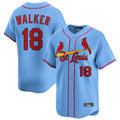 Kooe St. Louis Cardinals #18 Jordan Walker Player Light Blue Home Limited Stitched Jerseys