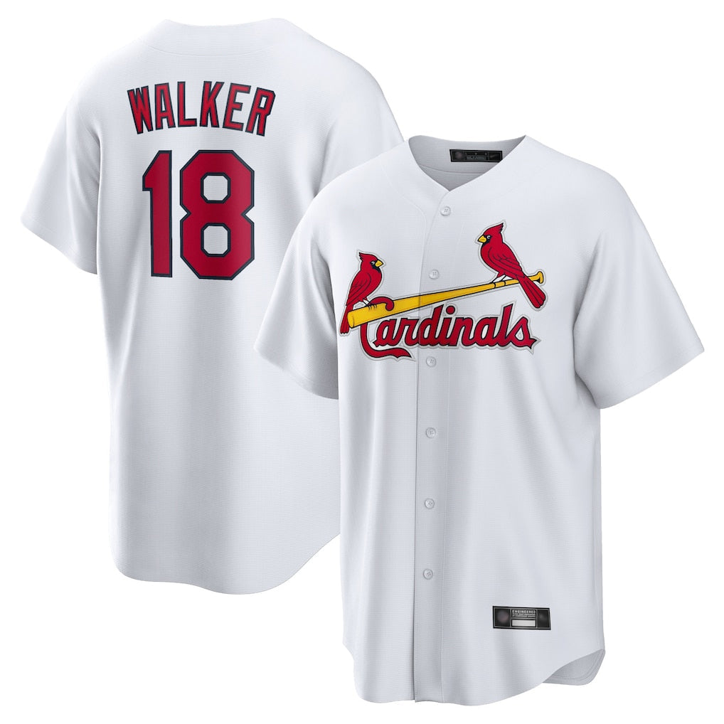 Kooe St. Louis Cardinals #18 Jordan Walker Player White Home Game Stitched Jerseys