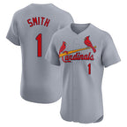 Kooe St. Louis Cardinals #1 Ozzie Smith Player Gray Home Limited Elite Stitched Jerseys