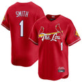 Kooe St. Louis Cardinals #1 Ozzie Smith Player Red City Connect Limited Stitched Jerseys
