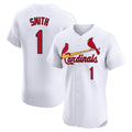 Kooe St. Louis Cardinals #1 Ozzie Smith Player White Home Limited Elite Stitched Jerseys