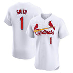 Kooe St. Louis Cardinals #1 Ozzie Smith Player White Home Limited Elite Stitched Jerseys