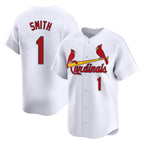 Kooe St. Louis Cardinals #1 Ozzie Smith Player White Home Limited Stitched Jerseys