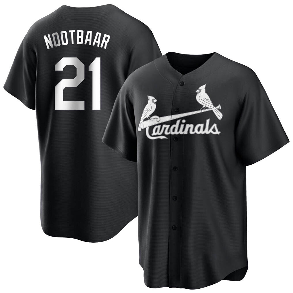 Kooe St. Louis Cardinals #21 Lars Nootbaar Player Black City Connect Home Limited Stitched Jerseys