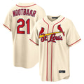 Kooe St. Louis Cardinals #21 Lars Nootbaar Player Cream Home Game Stitched Jerseys