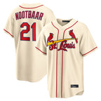 Kooe St. Louis Cardinals #21 Lars Nootbaar Player Cream Home Game Stitched Jerseys