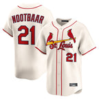 Kooe St. Louis Cardinals #21 Lars Nootbaar Player Cream Home Limited Stitched Jerseys