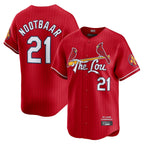 Kooe St. Louis Cardinals #21 Lars Nootbaar Player Red City Connect Limited Stitched Jerseys