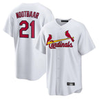 Kooe St. Louis Cardinals #21 Lars Nootbaar Player White Home Game Stitched Jerseys