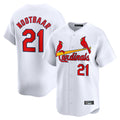 Kooe St. Louis Cardinals #21 Lars Nootbaar Player White Home Limited Stitched Jerseys