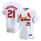 Kooe St. Louis Cardinals #21 Lars Nootbaar Player White Home Limited Stitched Jerseys