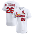 Kooe St. Louis Cardinals #26 JJ Wetherholt Player White Home Limited Elite Stitched Jerseys