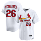Kooe St. Louis Cardinals #26 JJ Wetherholt Player White Home Limited Stitched Jerseys
