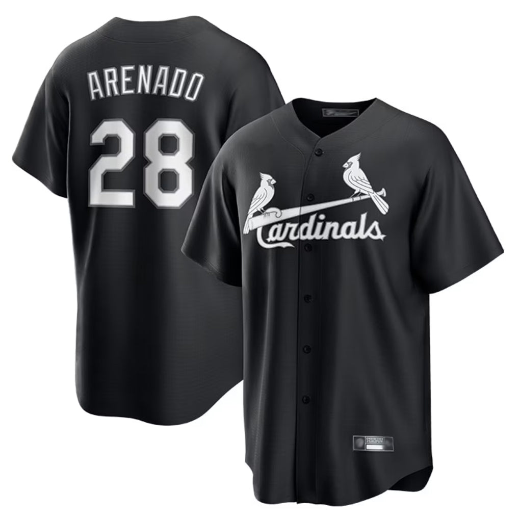 Kooe St. Louis Cardinals #28 Nolan Arenado Player Black City Connect Home Limited Stitched Jerseys