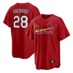 Kooe St. Louis Cardinals #28 Nolan Arenado Player Red Home Game Stitched Jerseys