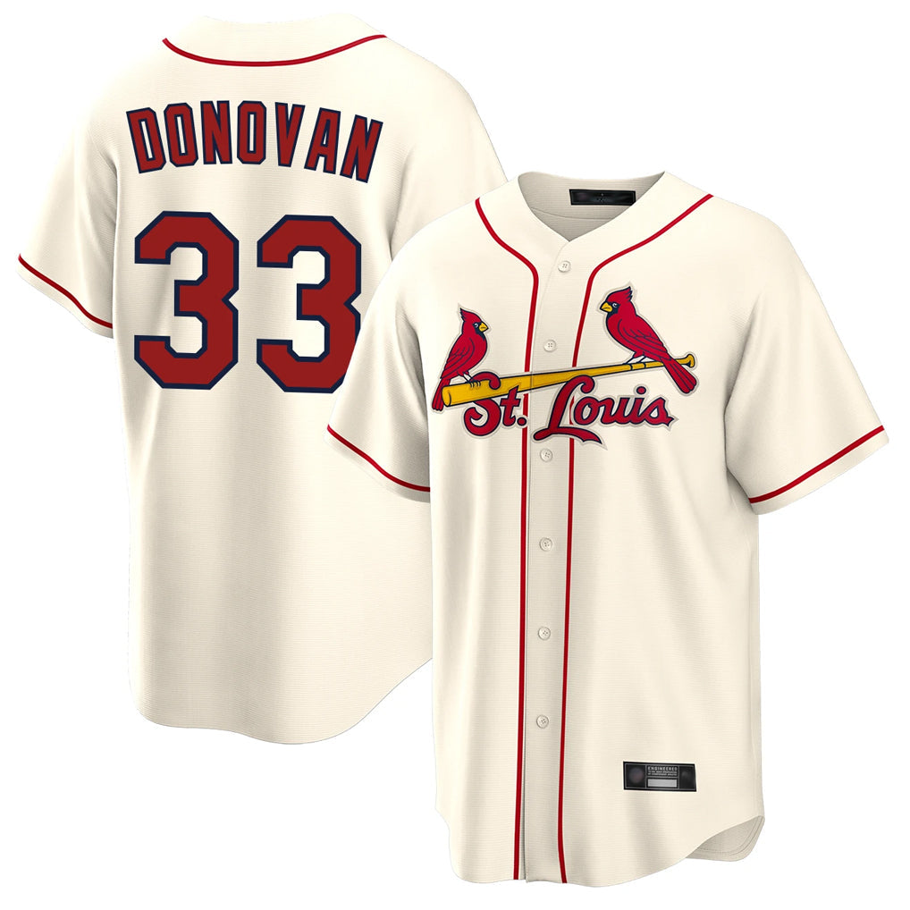 Kooe St. Louis Cardinals #33 Brendan Donovan Player Cream Home Game Stitched Jerseys