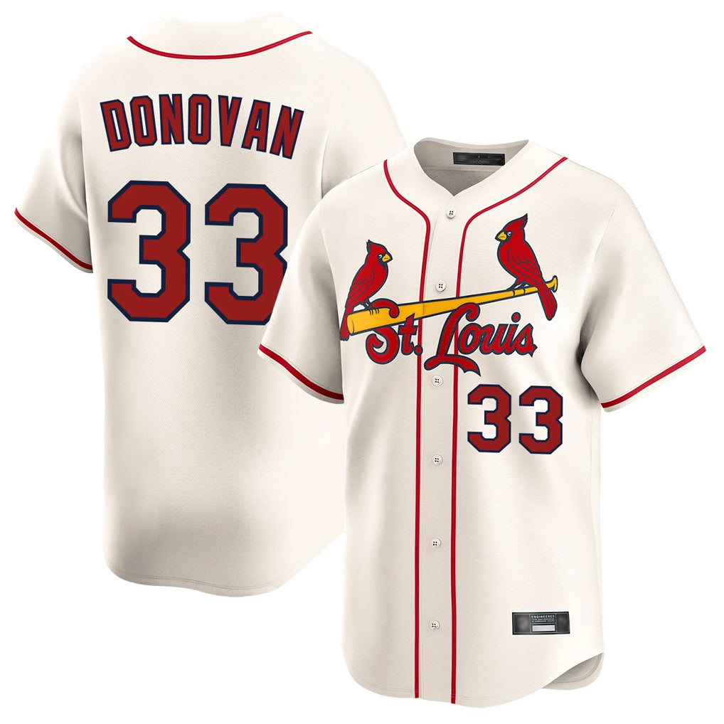 Kooe St. Louis Cardinals #33 Brendan Donovan Player Cream Home Limited Stitched Jerseys